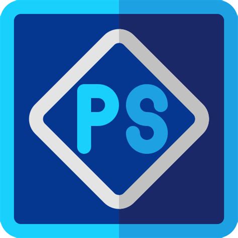 Photoshop Express Basic Rounded Flat Icon