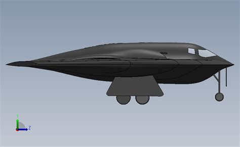 B2轰炸机_SOLIDWORKS 2019_模型图纸免费下载 – 懒石网