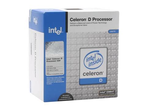 Intel Celeron D 326 - Celeron D Prescott Single-Core 2.53 GHz LGA 775 ...