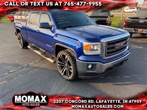 Used 2014 Gmc Sierra 1500 Sle Crew Cab 4wd For Sale In Lafayette In 47905 Momax Auto Sales