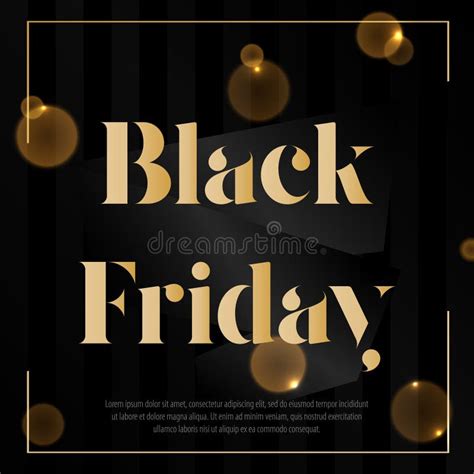 Black Friday Design Template Vector Illustration Sale Banner Stock