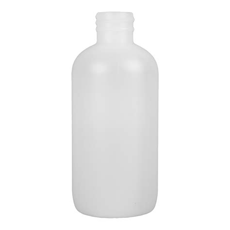 Oz White Hdpe Boston Round Bottle With Neck Cap Sold