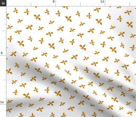 Bees Fabric Spoonflower