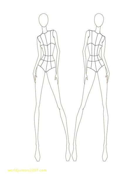 Fashion Illustration Sketches Templates