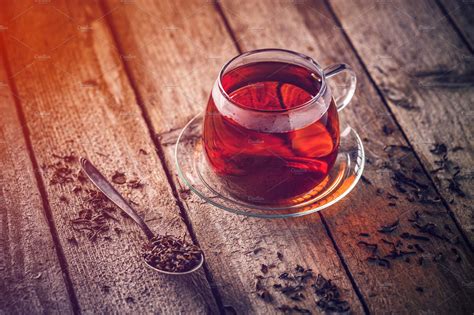 Glass Cup Of Tea Featuring Tea Background And Wooden Food Images