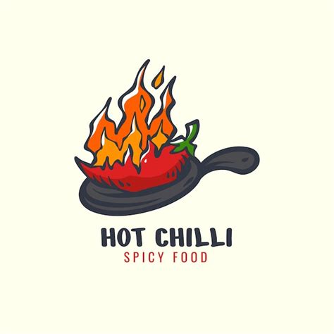 Free Vector | Hand drawn spicy logo design