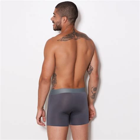 Cueca Boxer Microfibra Lisa Lingerie BR Atacado Para