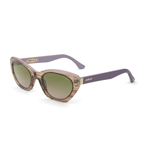 Oculos Solar Colcci Lucy C Ba A Nude Translucido Riscado Lente Verde Degrade Bege