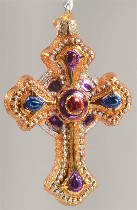 Old World Christmas Ornate Cross No Box Nb3430 By Old World Christmas Newer Replacements Ltd