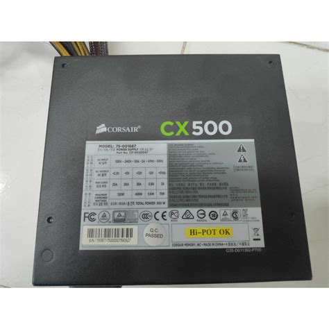 Jual Psu Corsair Cx500 500 Watt Power Supply Corsair 500w Shopee