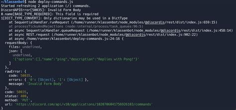 Node Js Discord Js Slash Command Register Code Not Working Stack