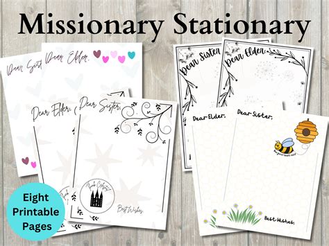 Lds Missionary Printable Stationary Called To Serve Missionary Farewell