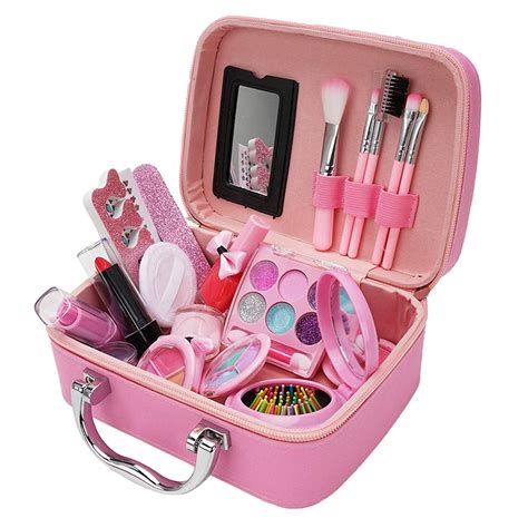 Little Girls Beauty Makeup Kit With Bag Toy - Pink | Shop Today. Get it ...