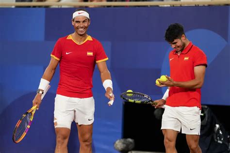 Fotos Rafa Nadal Y Carlos Alcaraz En El Torneo De Dobles De Tenis De Los Juegos Olímpicos