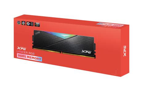 Memoria RAM XPG Lancer RGB Black DDR5 6000MHz 16GB AX5U6000C4016G-CLARBK