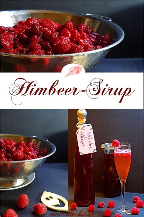 Himbeer Sirup Himbeeren Himbeersirup Sirup