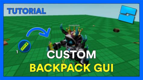 How To Make A Custom Backpack Gui Roblox Studio Youtube