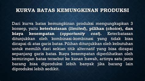 Bab 2 Batas Kemungkinan Produksi And Teori Utilitas Ppt Download