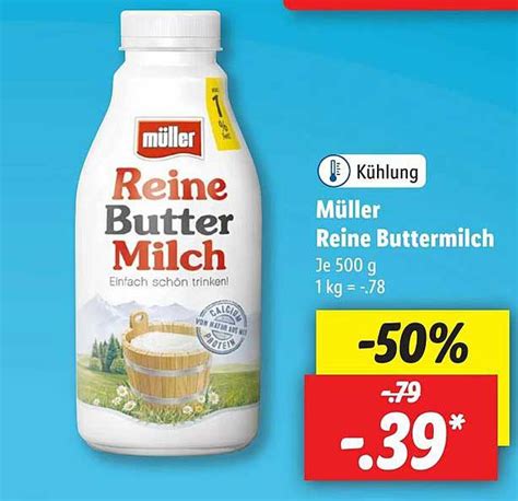 M Ller Reine Buttermilch Angebot Bei Lidl Prospekte De