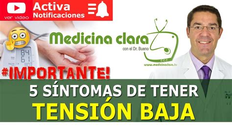 PresiÓn Baja O TensiÓn Baja ️ 5 SÍntomas De HipotensiÓn Arterial