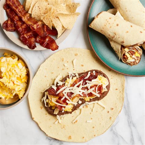 Breakfast Burritos With Bacon Egg And Cheese Recipe Epicurious