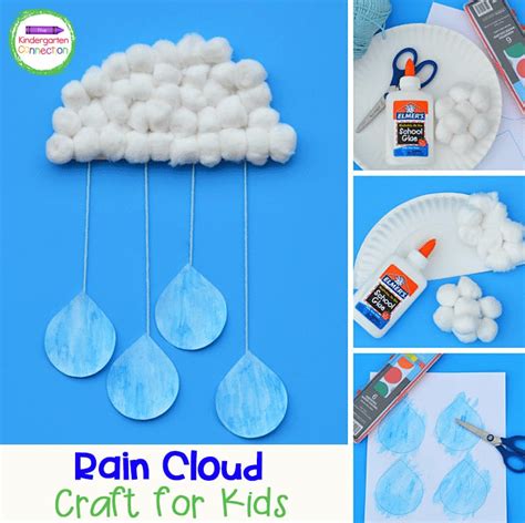 Rain Cloud Craft For Kids Free Template