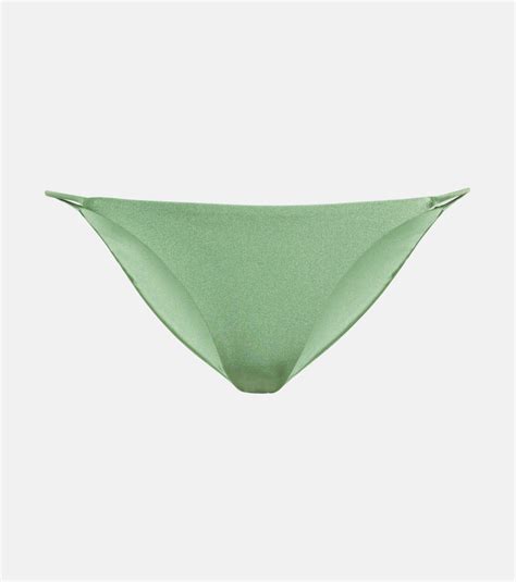 Jade Swim Bare Minimum Bikini Bottoms In Green ModeSens