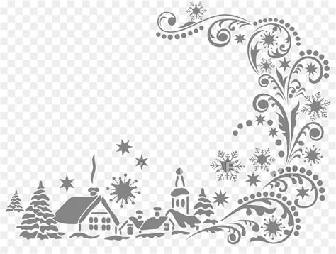 Ornament - Border Black And White - CleanPNG / KissPNG - Clip Art Library