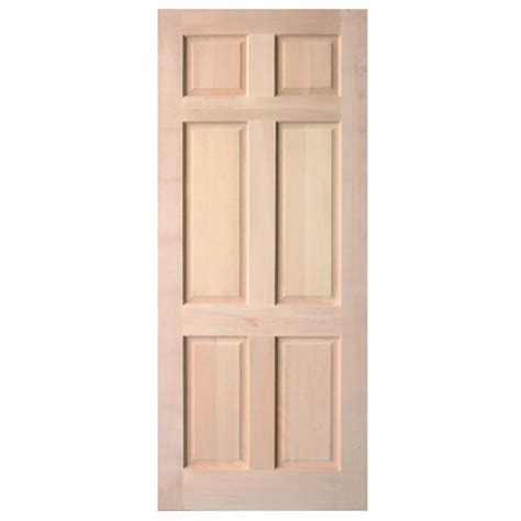 6 Panel Solid Engineered Door Meranti 813x2032 Van Acht Doors