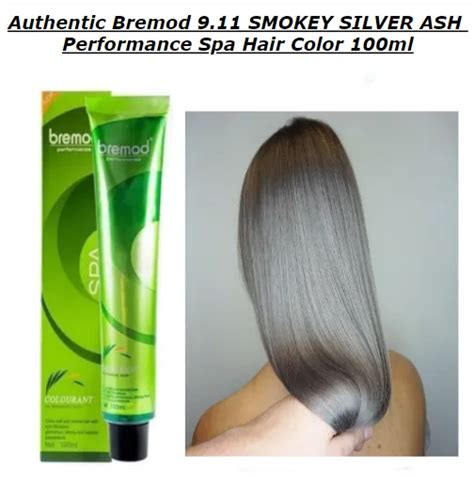 Authentic Bremod Smokey Silver Ash Performance Spa Hair Color