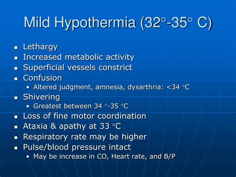 Ppt Hypothermia Powerpoint Presentation Free Download Id308267