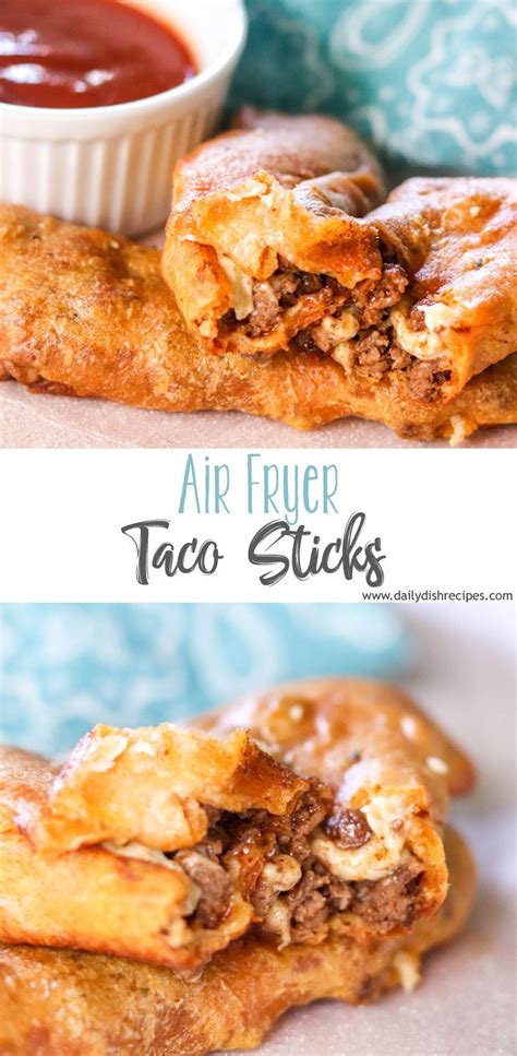 Air Fryer Taco Sticks Easy Appetizer Recipes Easy Snacks Air Fried Food