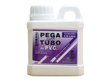 1P50208 PEGA PVC PARA TUBO 1 2 LITRO ADHEPLAST