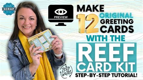 Preview The Reef Card Kit Tutorial For Clamshell Cards Stack Cut