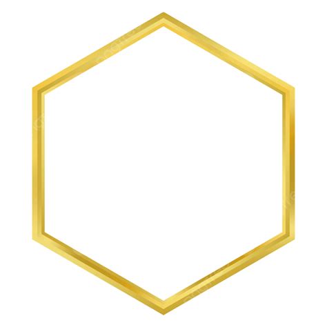 Hexagonal Gold Frame Png Picture Simple Hexagon Frame Gold Frame Porn