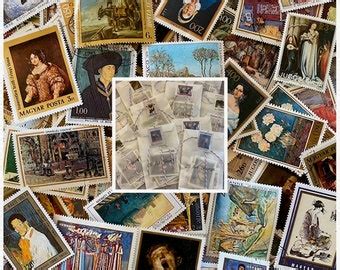 Stamps From Around The World Postage Stamp Personal Collection Etsy Uk