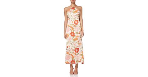 Elliatt Khloe Floral Maxi Dress In White Lyst