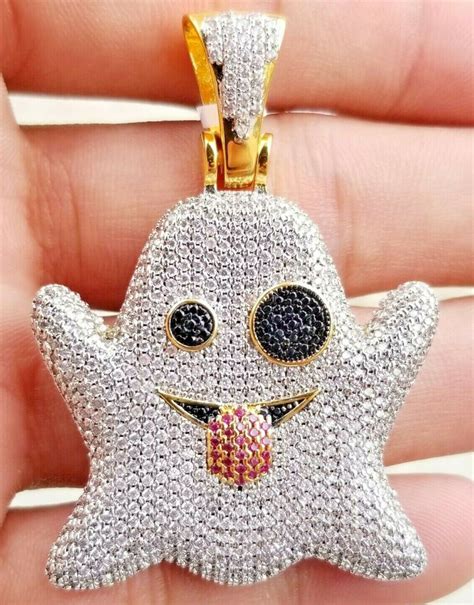 3 00 Ct Diamond Cartoon Pendant Mens Iced Out Cartoon Pendant Etsy