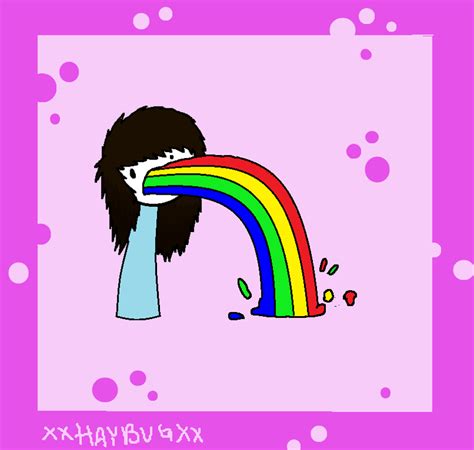 Throwing up rainbows by XxHayBugxX on DeviantArt