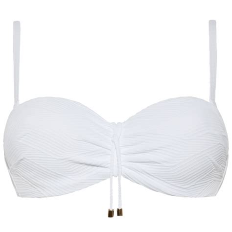 Cyell Island White Bandeau Bikini Top Wei Annadiva