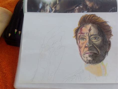 Tony Stark Snap. WIP by Singingartist1234 on DeviantArt