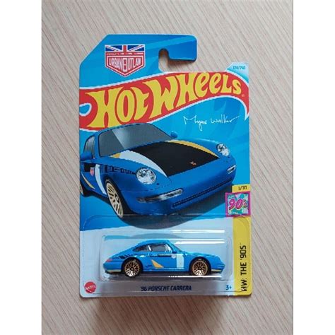 Hot Wheels 1996 Porsche Carrera Blue With Black Hood Urban Outlaw Magnus Walker Shopee