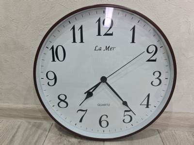 Кварцевые настенные часы La Mer GD353-1 с плавным ходом секундной ...