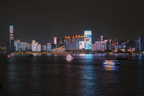 Wuhan City Skyline Scenery in Hubei, China Editorial Photography ...