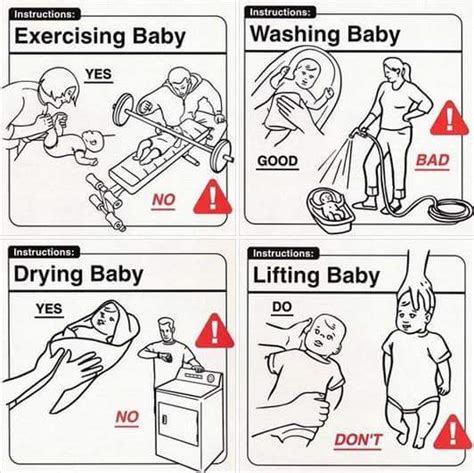 Proper baby care : funny