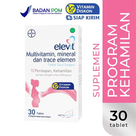 Elevit Multivitamin Mineral Dan Trace Elemen Persiapan Kehamilan