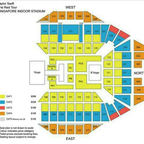 Singapore Indoor Stadium Concert Seating Plan Taylor Swift 2023 ...