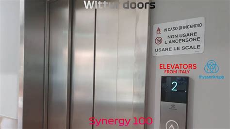 Brand New 2020 Thyssenkrupp Synergy 100 MRL Traction Elevator Piazza