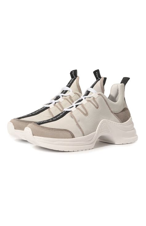 Замшевые кроссовки Nude of Scandinavia цвет кремовый купить в ЦУМ OUTLET арт J Y C MIX LATTE