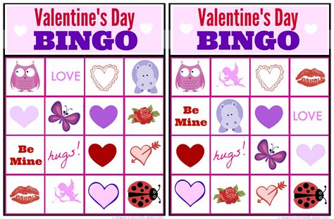 Printable Valentines Bingo Printable Word Searches